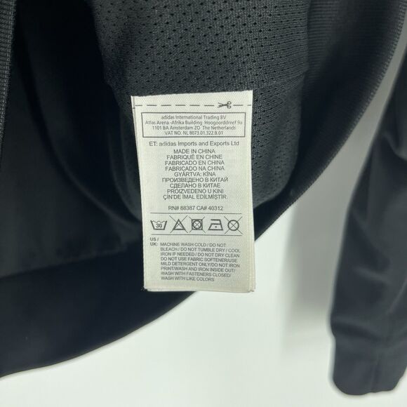 Adidas x Rita Ora Jacket Size Small Womens Black Basset Hound Puppy Beagle Track - Picture 7 of 8